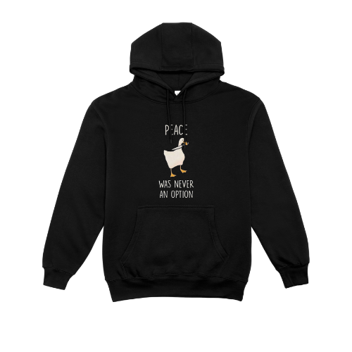 peace was never an option sweatshirt